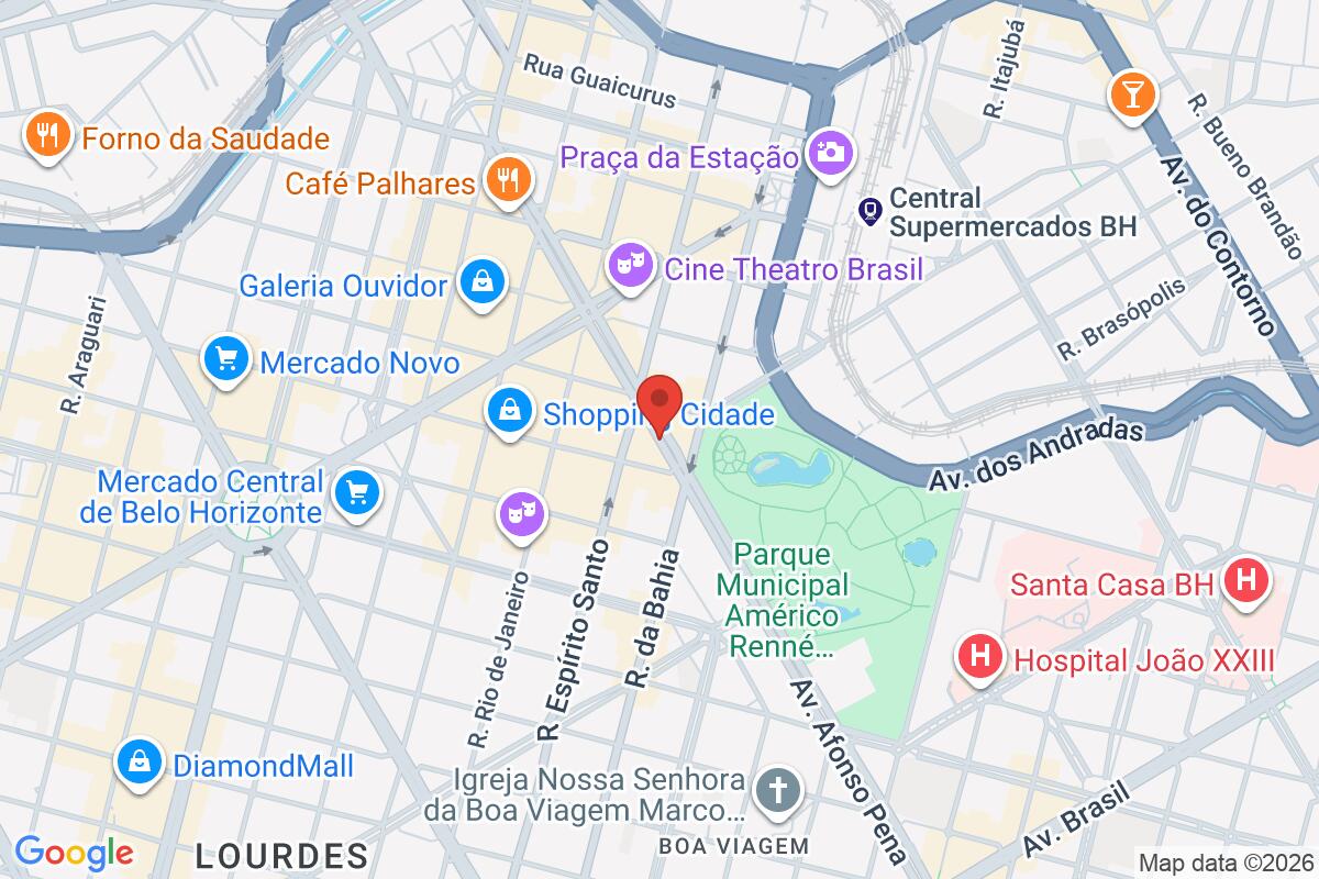 Map showing the meeting point for Free Walking Tour BH
